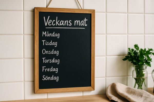 Så planerar du veckan – smarta tips för enklare middagar