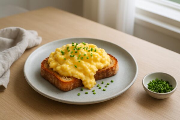 Äggröra med gräslök