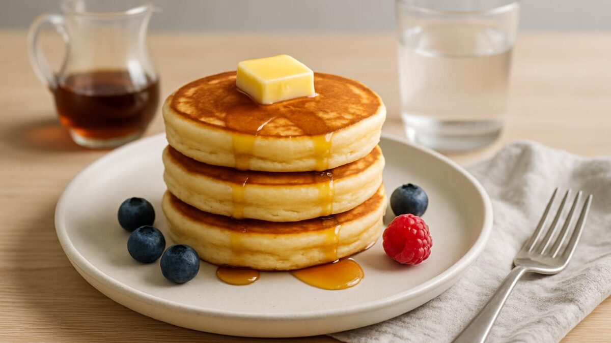 Amerikanska pannkakor – den perfekta starten för en mysig helgfrukost.