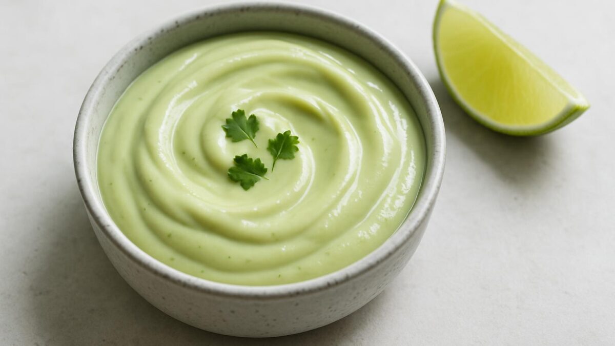 Avokado-lime dressing Fräsch, krämig och perfekt till sallad.