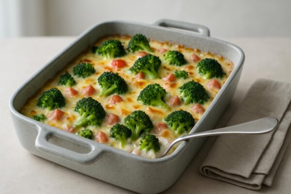 Broccoligratäng med skinka