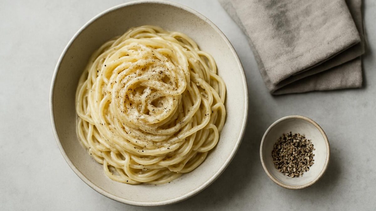 Cacio e pepe – krämig pepparpasta skapar snabb vardagslyx och gemenskap.