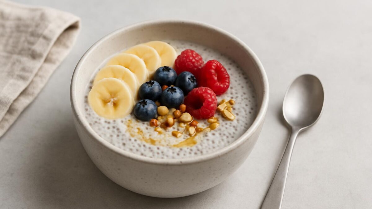 Chiapudding en enkel frukost som lyser upp lata morgnar.