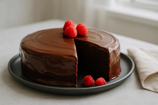 Chokladtårta – saftig med ganache