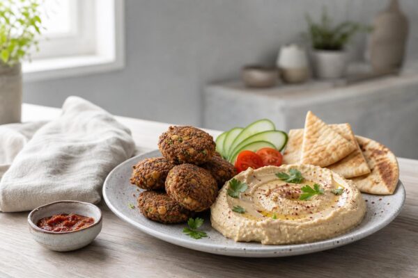 Falafel med hummus