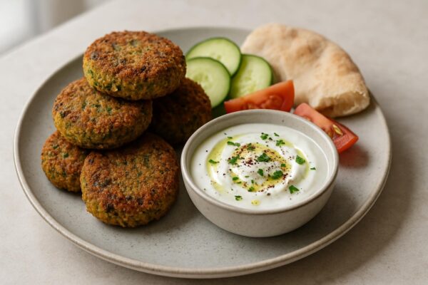 Falafel med yoghurtsås