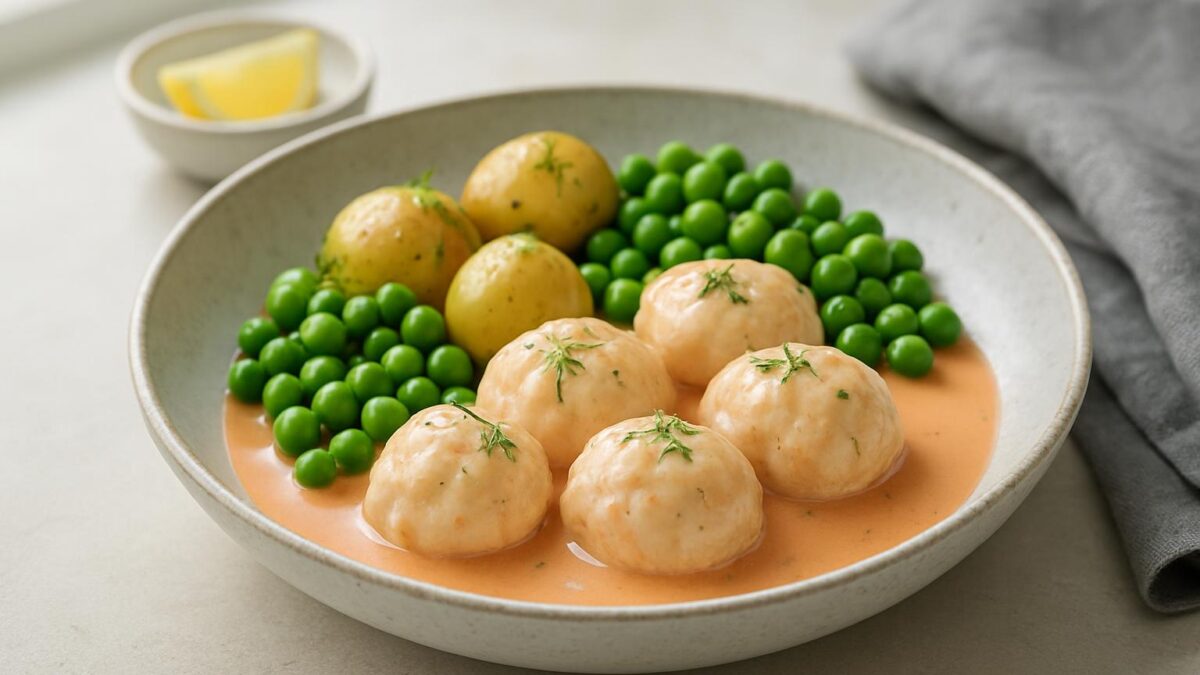 Fiskbullar i hummersås - den perfekta vardagslyxen för hela familjen