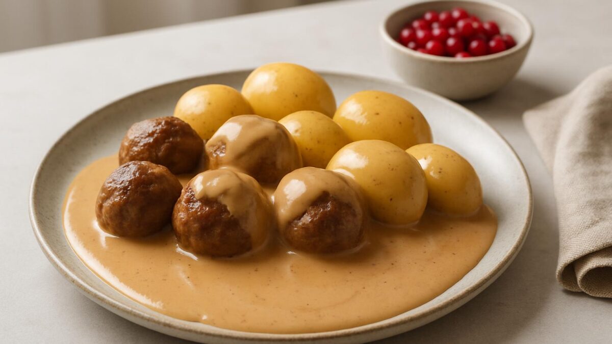 Gräddsås till köttbullar är den perfekta följeslagaren för mysiga middagar.