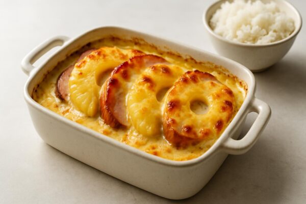 Gratinerad kassler med ananas