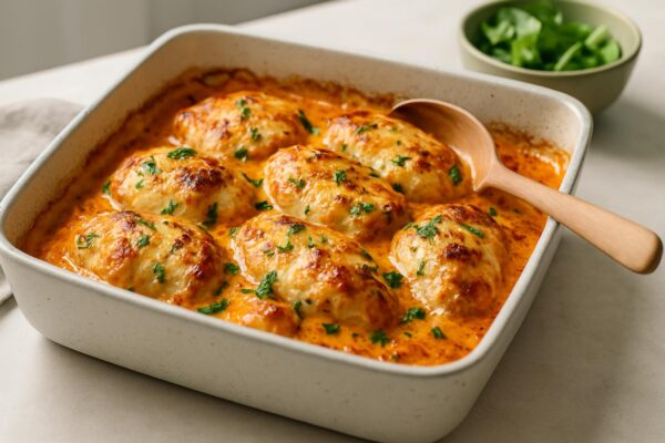 Gratinerad kyckling med tomat