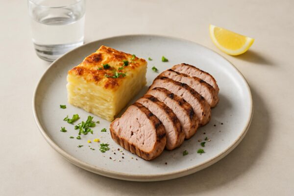 Grillad fläskfilé med potatisgratäng