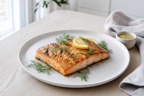 Grillad lax med citron