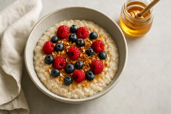 Gröt med bär och nötter