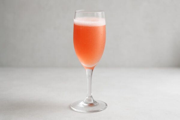 Hallonbellini med mousserande vin