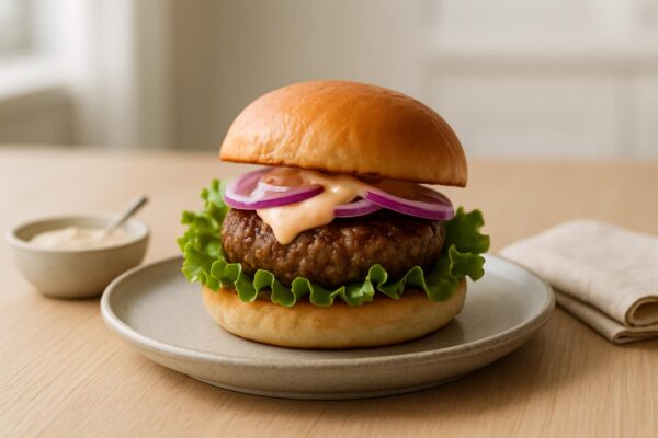 Hamburgare med dressing