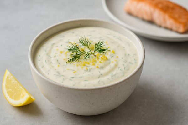Kall citronsås till fisk