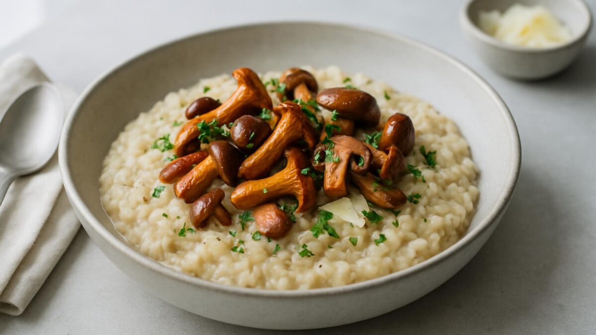 Krämig svamprisotto, en mysig kvällsmiddag för vardagen.
