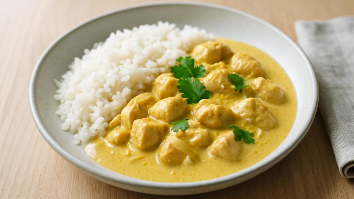 Kyckling i currysås den perfekta vardagsmiddagen som gör vardagen lätt och glad.
