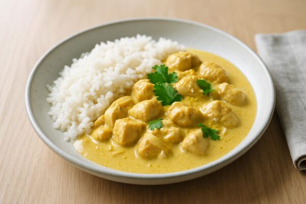 Kyckling i currysås