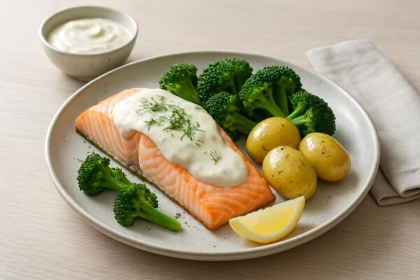 Lax med pepparrotssås