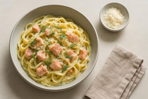 Laxpasta med dill