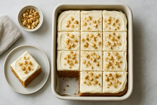 Morotskaka med färskostglasyr