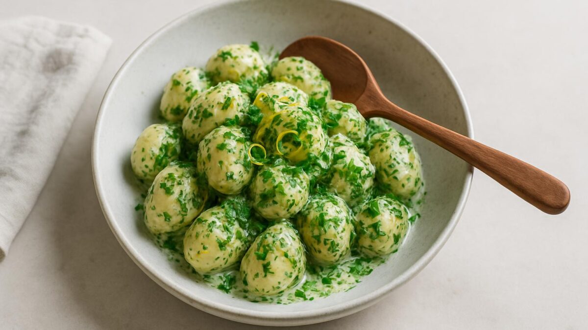 Örtröra med färskpotatis – krämig, frisk och somrig vardagslycka