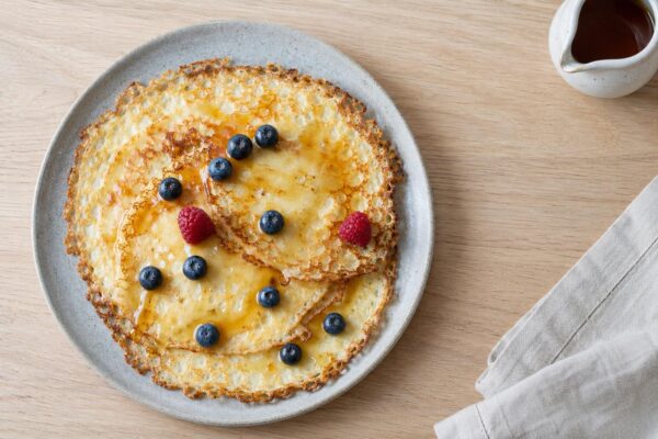 Pannkakor med lönnsirap