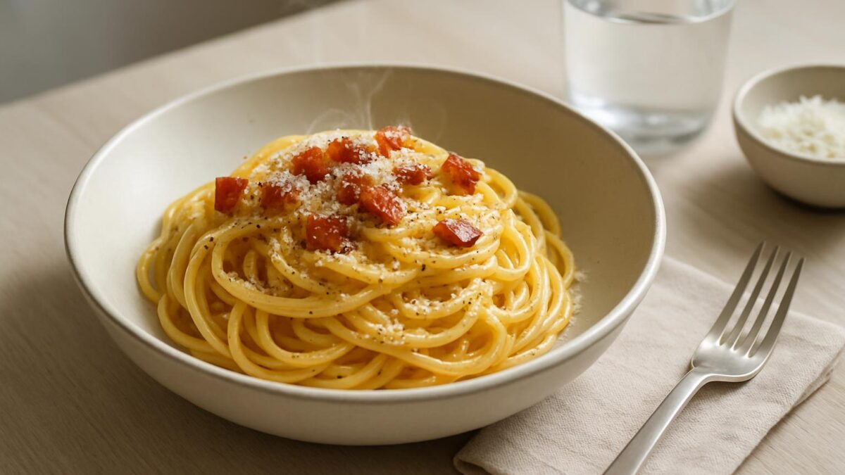 Pasta carbonara - en krämig njutning som lyser upp vardagen