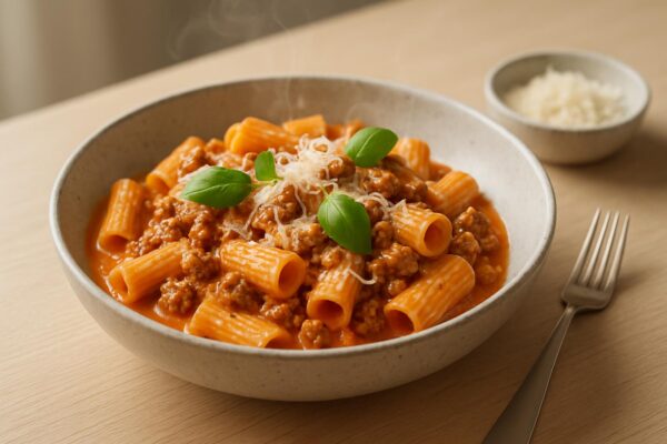 Pasta med salsicciafärs