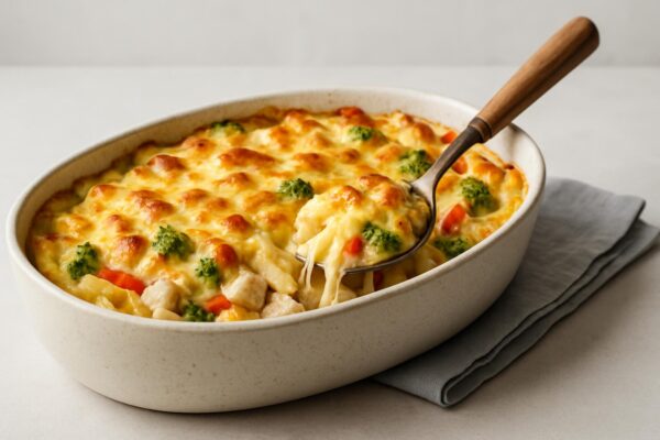 Pastagratäng med kyckling