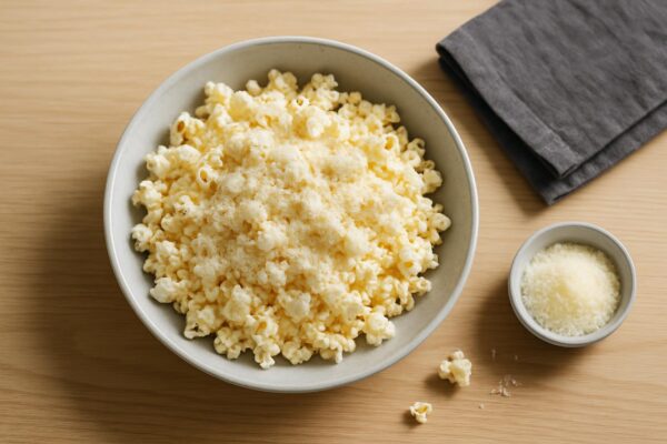 Popcorn med smör och parmesan