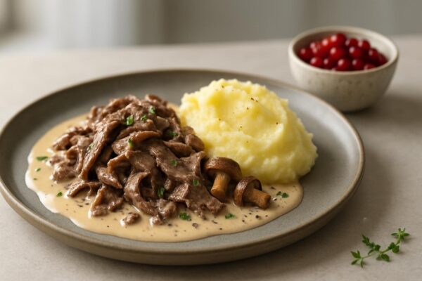 Renskav med potatismos