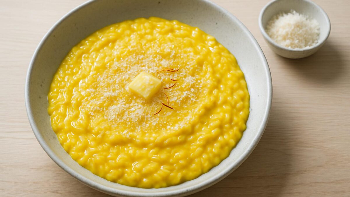 Risotto alla milanese – en elegant kvällsmiddag som värmer hjärtat.