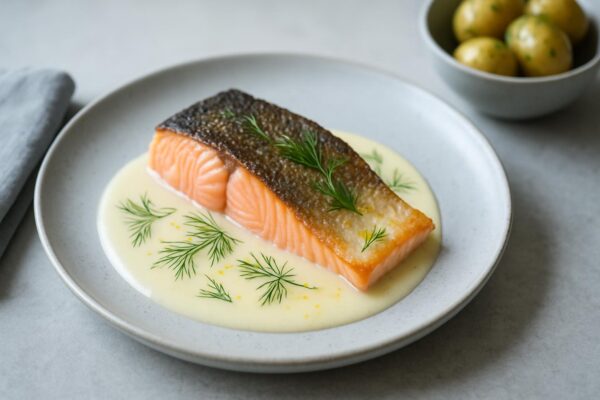 Röding med citronsås