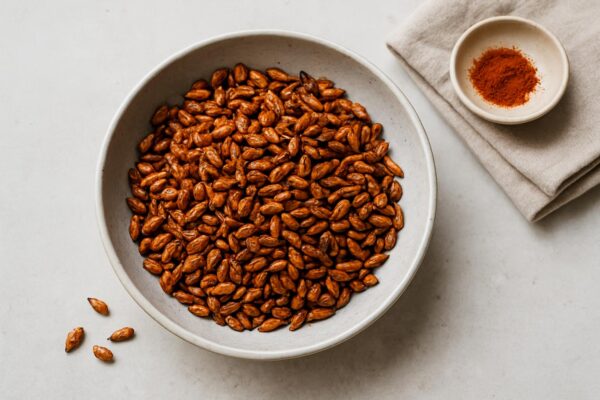 Rostade solrosfrön med paprika