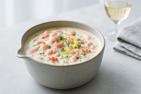 Skaldjurssås med vitt vin