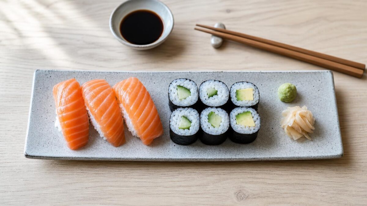 Sushi ger den perfekta lunchen för lata sommardagar.