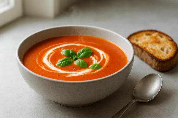Tomatsoppa med basilika