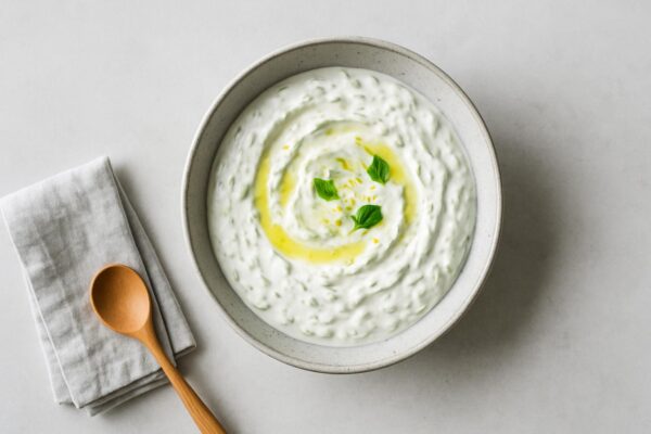Tzatziki med vitlök och gurka