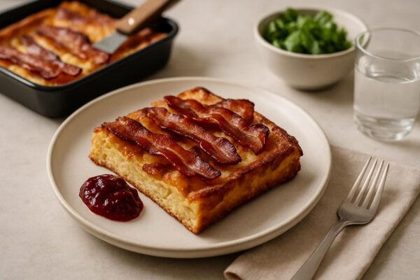 Ugnspannkaka med bacon