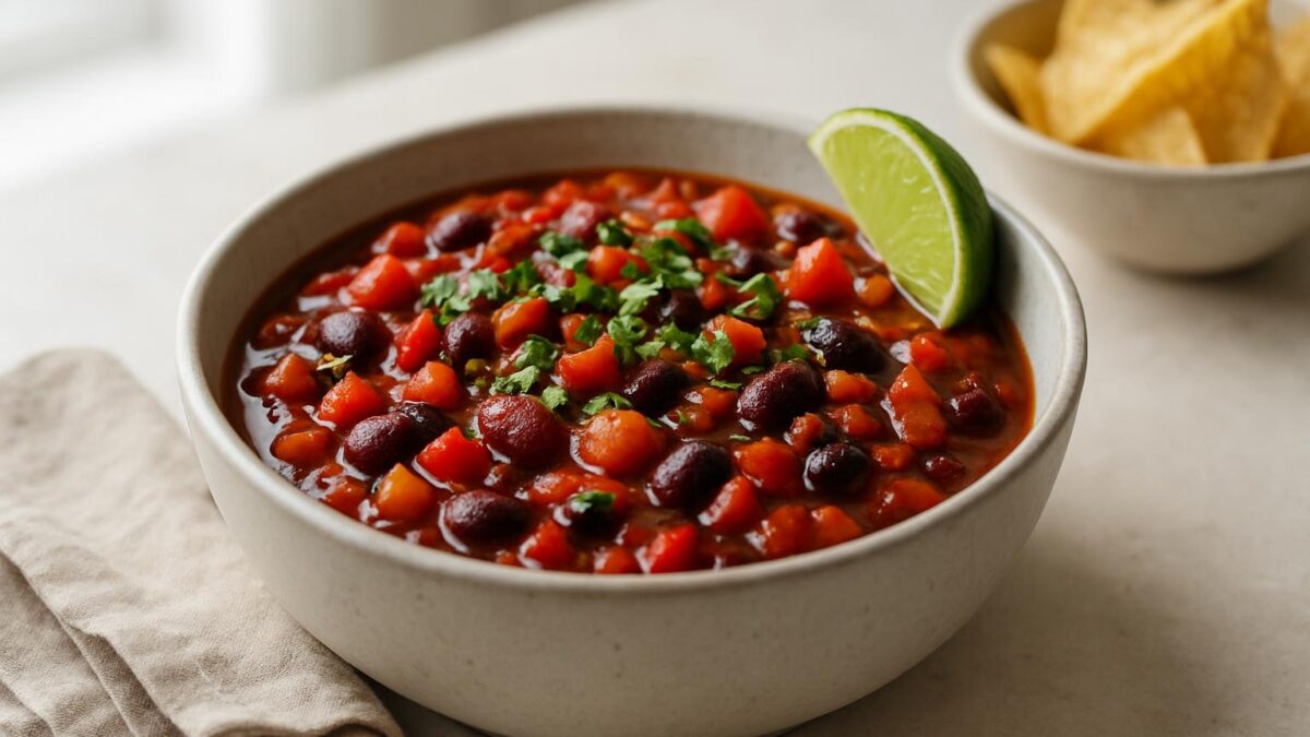 Vegetarisk chili - den perfekta vardagsvärmaren för hela familjen
