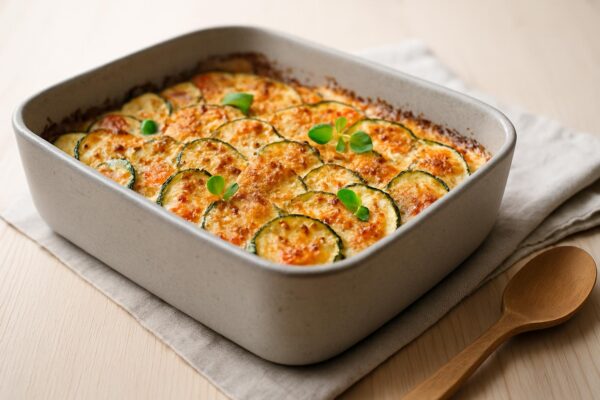 Vegetarisk gratäng med zucchini