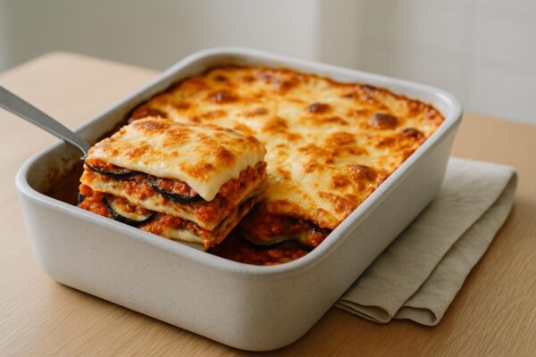 Vegetarisk lasagne med aubergine