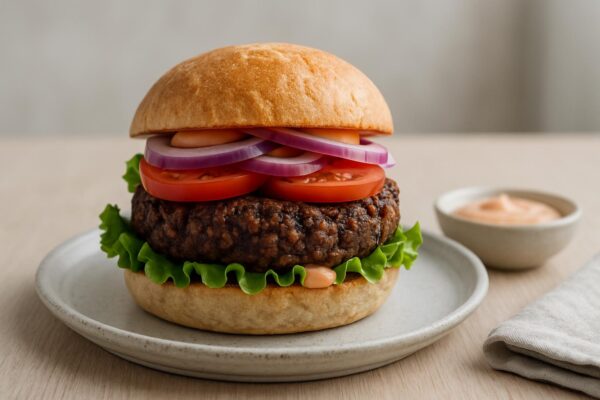 Vegoburgare med svarta bönor