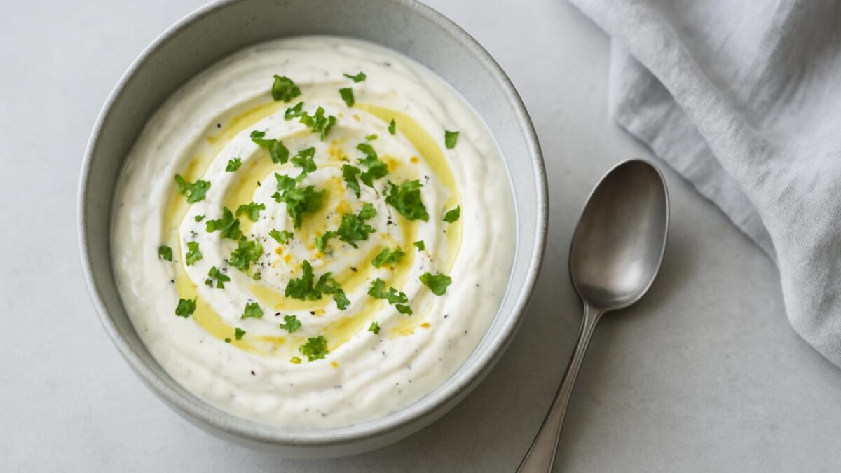 Vitlökssås med yoghurt – den perfekta såsen för grillkvällar och sallader