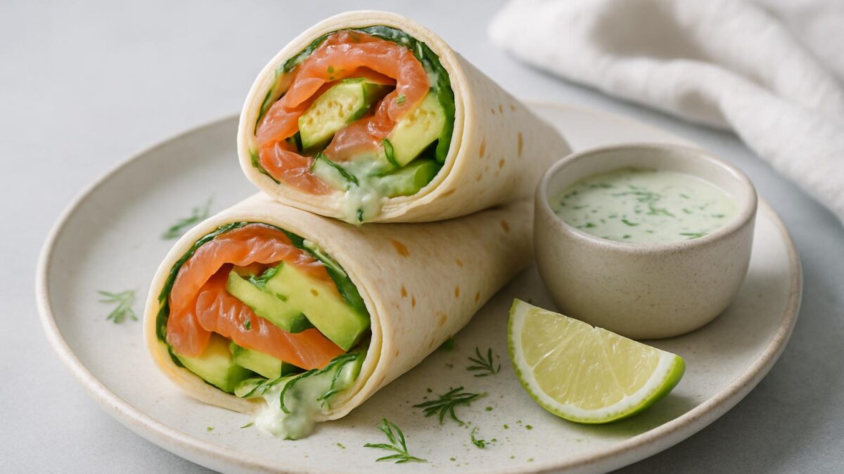 Wraps med lax och avokado – den perfekta lunchen för lata sommardagar